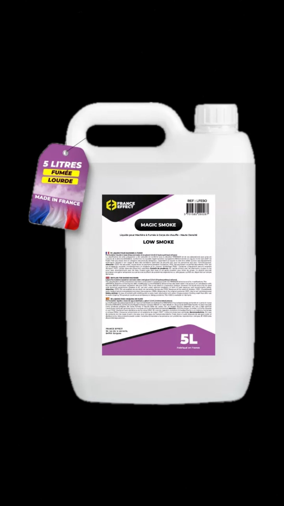 LIQUIDE MACHINE A FUMEE LOW DENSITE 5 LITRES