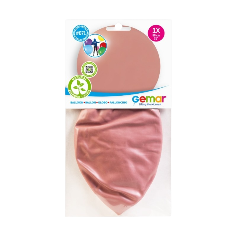 BALLON STANDARD® Ø80CM METAL ROSE GOLD - 071