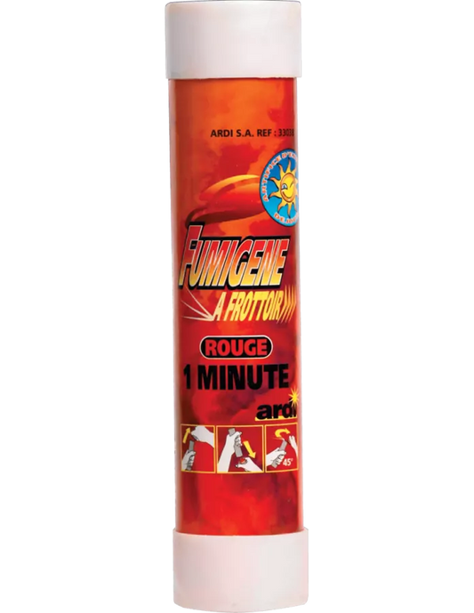 Fumigène a frottoir® rouge 1 minute